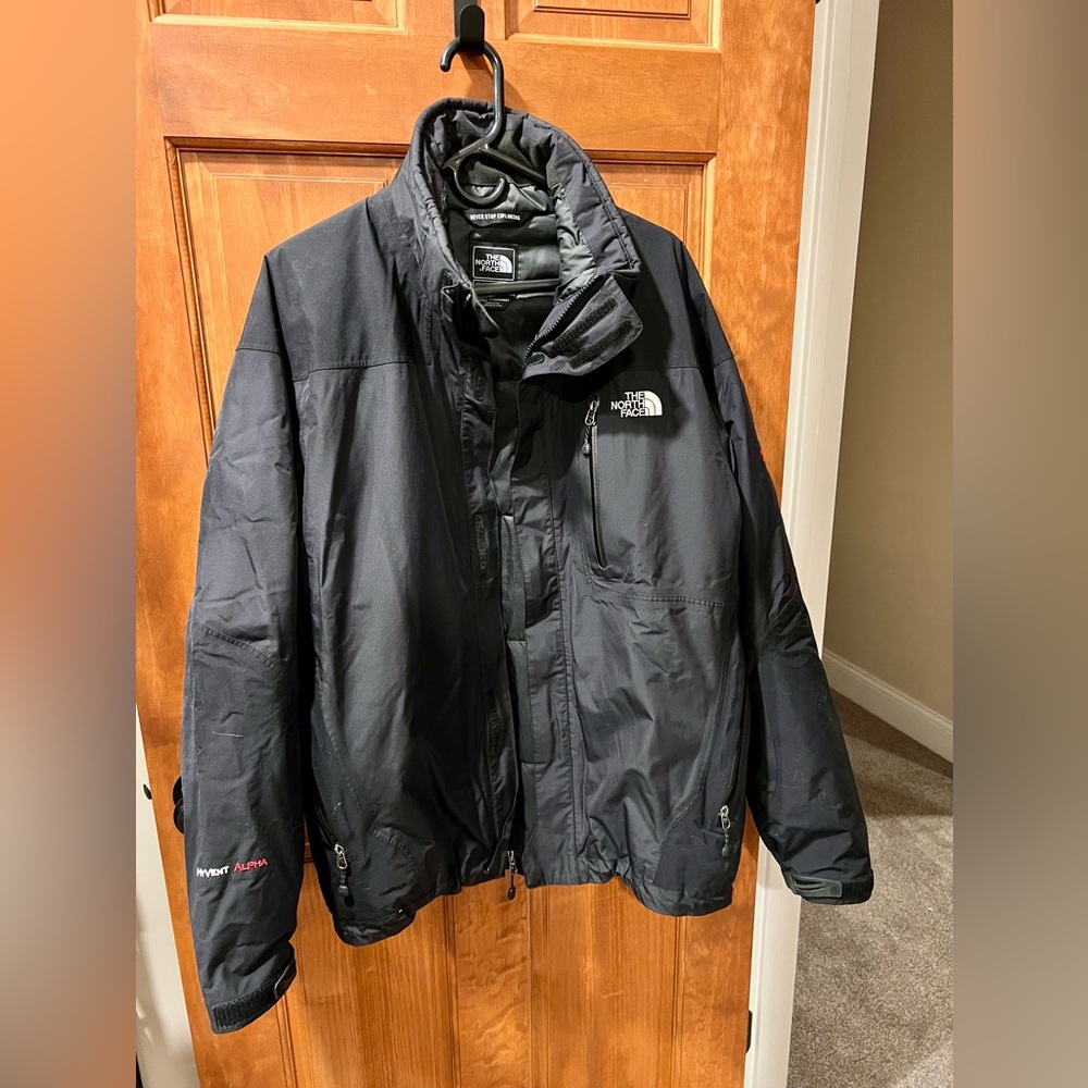 Men’s North Face Summit Series winter jacket - black XL